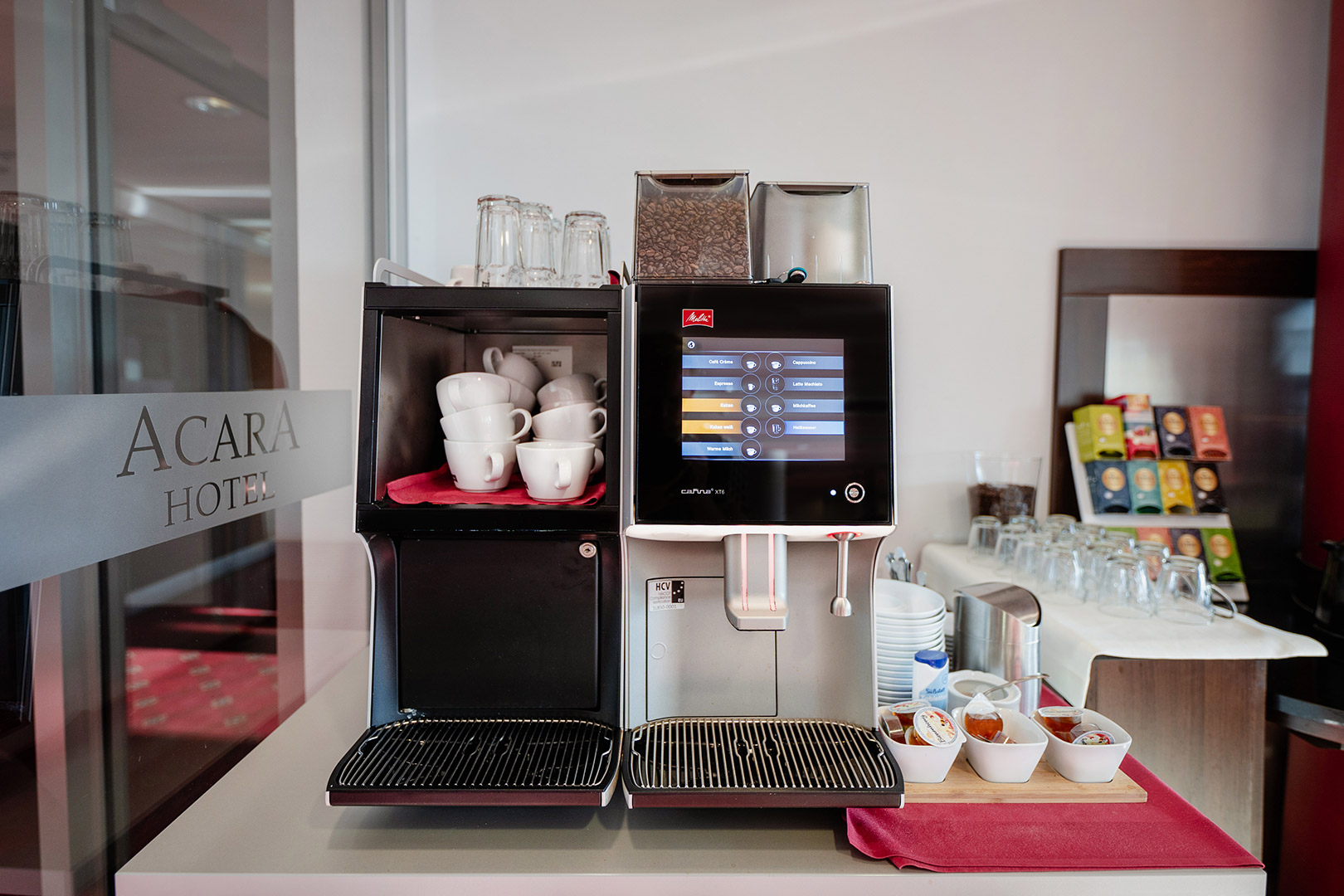 Kaffeemaschine mit verschiedenen Einstellungen für Kaffeesorten
